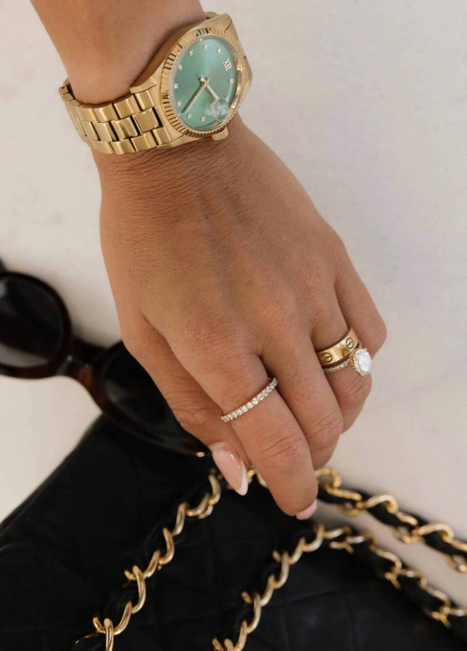 NEW CHANSUTTPEARLS the lane ring in gold